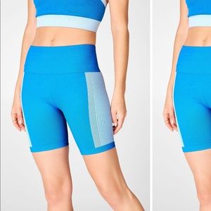 High-waisted Ribbed Bicycle Shorts